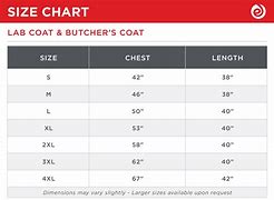 Image result for Coat Size Chart