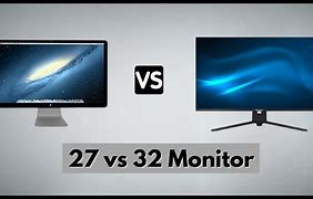 Image result for 27 vs 32 inch Monitors