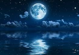 Image result for Shooting Night Sky with Moon and Stars