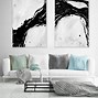 Image result for Black and White Abstract Canvas Art