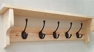 Image result for Coat Rack Wall Mounted with Shelf Nursery