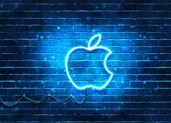 Image result for Blue Neon Apple