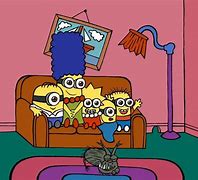 Image result for Minion Simpsons Couch