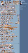 Image result for Classic Sonic Sprites Tails