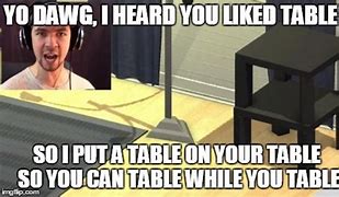 Image result for Real Table Clever Funny Meme