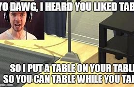 Image result for Table Meme