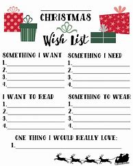Image result for My Holiday Wish List