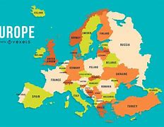 Image result for World Map of Europe with Countries