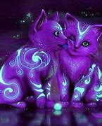 Image result for Neon Cat Art