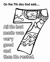 Image result for 7 Days of Creation Coloring Pages PDF