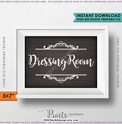 Image result for Dressing Room Sign