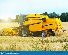 Image result for Yellow Combine Harvester