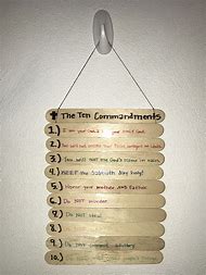Image result for 10 Commandments Activity for Kids