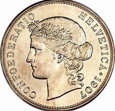 Image result for Swiss 5 Franc Gold Coin