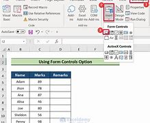 Image result for Add Button in Excel