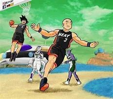 Image result for Dragon Ball Z Cell Playing Basketball