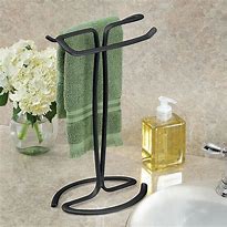 Image result for Free Standing Vanity Towel Holder