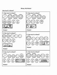 Image result for How Much Money Printable Worksheets