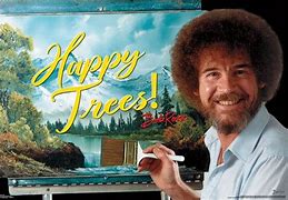 Image result for Bob Ross Happy Little Trees