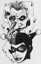 Image result for Drawings of Joker and Harley