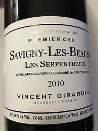 Image result for Vincent Girardin Savigny Beaune Serpentieres