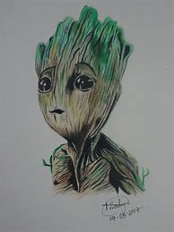 Image result for Baby Groot Drawing