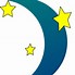Image result for Moon and Stars Clip Art Free