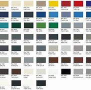 Image result for Powder Coat RAL Color Chart