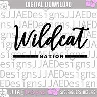 Image result for Wildcat Nation SVG