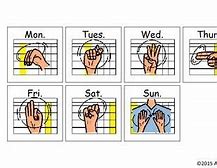 Image result for Days of the Week AAC Symbols