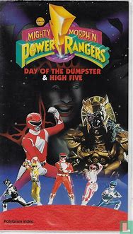 Image result for Mighty Morphin Power Rangers High Five VHS