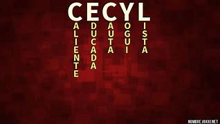 Image result for cecyl