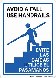 Image result for Stair Safety Signs