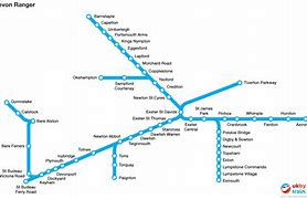 Image result for Train Stations Devon. Map
