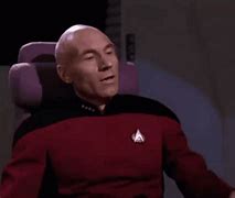 Image result for Picard Captain Liam Shaw Lying Down On Bridge Crying