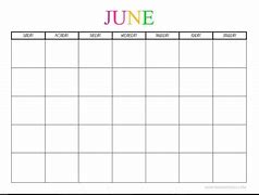 Image result for June Blank Calendar Expecting