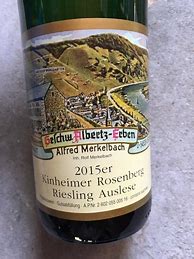 Image result for Alfred Merkelbach Kinheimer Rosenberg Riesling Hochgewachs