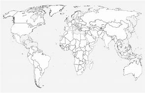 Image result for World Map in Black and White