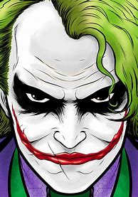 Image result for The Joker Heath Ledger Cartoon