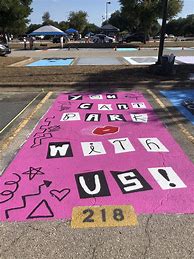 Image result for Funny Crooked Painted Parking Lot