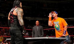 Image result for Roman Reigns John Cena Promo