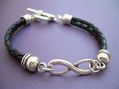 Image result for Infinity Bracelet Black