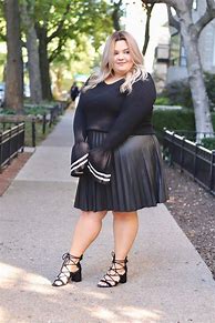 Image result for Pleather Shirt and Skirt Outfit