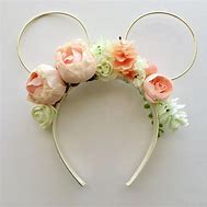 Image result for Floral Mickey Mouse Ears