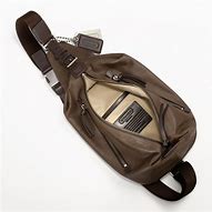 Image result for Leather Sling Pack Coach