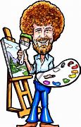 Image result for Simple Bob Ross Cartoon