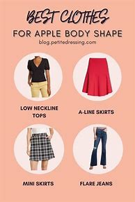 Image result for How to Dress Apple Shape Imge