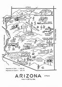 Image result for Arizona Map Black and White