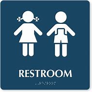 Image result for Children Bathroom Sign