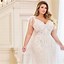 Image result for Plus Size White Bridal Dress